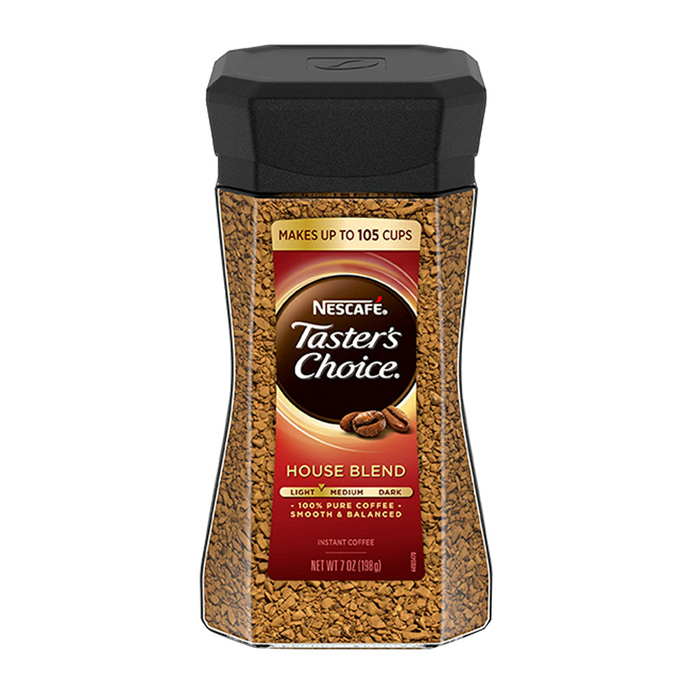 Nescafe Tasters Choice Light Medium Roast Instant Coffee Jar, 7 Oz